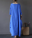 azmodo Plain Loose Pockets Women's Maxi Dress