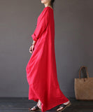 azmodo Plain Loose Pockets Women's Maxi Dress