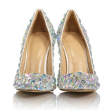 azmodo  Luxurious Rhinestone Stiletto Heel Wedding Shoes
