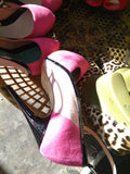 Hot Matching Color Platform Stiletto Heels