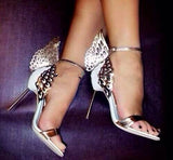 Knot Stiletto Butterfly Bowtie ladies celebrity shoes High Heel Sandals Pumps