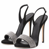 Women High Heels Sexy Pumps Stiletto Pointed Toe Party Ankle Strappy High Heels Red Black Ladies Wedding Shoes