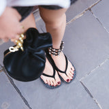 Summer new sandals women flat leather sheepskin diamond toe sexy thin women shoes 990L