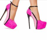 Hot Matching Color Platform Stiletto Heels