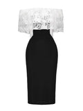 azmodo Off Shoulder Tiered Women's Bodycon Dress