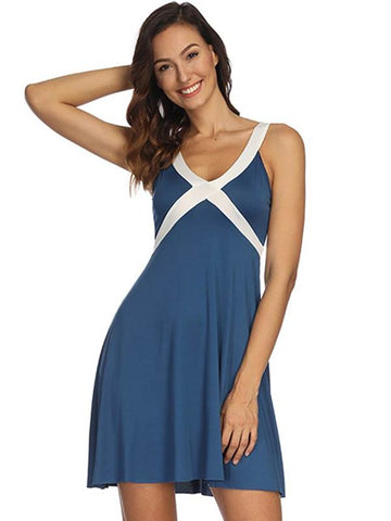 azmodo  Backless Royal Blue Women's Sexy Dress