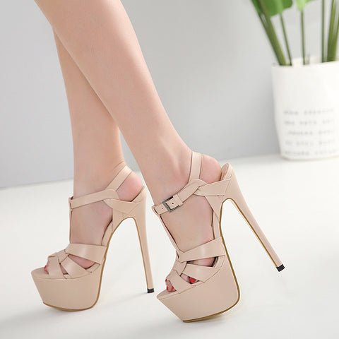 Sexy High Stiletto Heel Platform Sandals