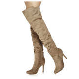 azmodo  Side Zipper Thigh High Boots