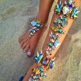 Alloy diamond personality popular hand anklet