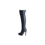 Glamorous Buckle Decorated Over Knee High Boots