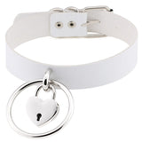 azmodo Heart-Shaped PU Torques Choker Necklace