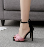 Fashion Ankle Strap Pumps Super High Heels Women Sandals Summer Shoes Women Open Toe Sexy Party Pumps Dress Sandals Ladies Shoes