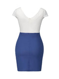 azmodo V-Neck Short Sleeve Bodycon Sexy Dress