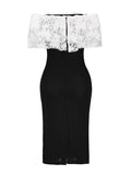 azmodo Off Shoulder Tiered Women's Bodycon Dress