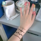 Women's waterproof tattoo sticker Wrist flower stickers Japan Harajuku Style