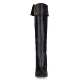 Fashion Style Stiletto Heels Closed-toe Knee High Boots