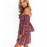 Printed skirt Skirt with flared sleeves and chest print dress