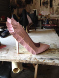 Pink women's shoes pointed wings angel high heel women's fashion shoes