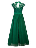 Backless Cap Sleeve Patchwork Women's Maxi Dress