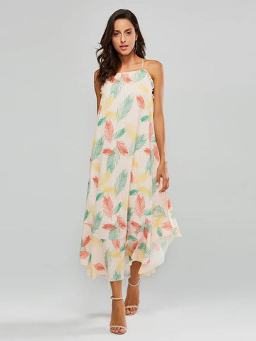 azmodo Floral Prints Sleeveless Women's Maxi Dress