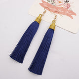 New Fashion Hook Earring Long Tassel Dangle Earrings Fringe Drop Women Jewelry