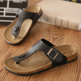 men shoe slippers sandals zapatos hombre flip flops Men Sandals Unisex Lovers Cork Male Summer Beach Flip Casual sandalias chine