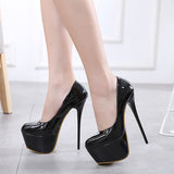Platform Waterproof platform 16CM Super High-heeled Nightclubs