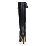 Fashion Style Stiletto Heels Closed-toe Knee High Boots