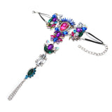 Women Wedding Crystal Beach Vacation Luxurious Rhinestone Toe Ring Anklet 0501（1 Piece）