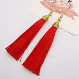 New Fashion Hook Earring Long Tassel Dangle Earrings Fringe Drop Women Jewelry