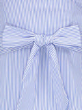 azmodo Short Sleeve Belt Waist A-Line Day Dress