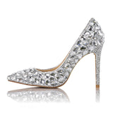 azmodo  Luxurious Rhinestone Stiletto Heel Wedding Shoes