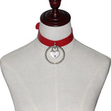 azmodo Heart-Shaped PU Torques Choker Necklace
