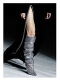 AZMODO Rhinestone Heels Sexy Knee High Boots Women's Over The Knee Boot,Sexy Over The Knee Pullon Boots