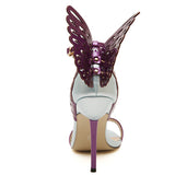 Knot Stiletto Butterfly Bowtie ladies celebrity shoes High Heel Sandals Pumps