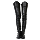 azmodo  Fashion Block Heel Thigh High Boots