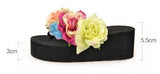 AZMODO Woman Platform Flower flip flops Slippers 133