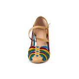 AZMODO Multi Color Strappy Dress Sandals