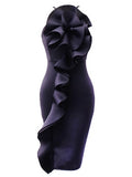 Adjustable Shoulder Straps Falbala Women's Sexy Dress