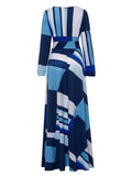 Bohemian Lace up V Neck Women's Maxi Dress