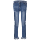 Hot Fashion Ladies Cotton Pants with tassels Stretch Women pencil leggings  Skinny Jeans Cowboy