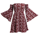 Printed skirt Skirt with flared sleeves and chest print dress