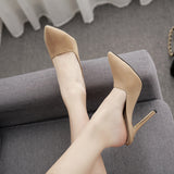 Summer Open Toe Sandals Women Mule Slides Mesh Hole Cut Out Hollow Stilettos High Heels Casual Clubwear Shoes black AZ760-a5