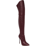 azmodo Pointed Toe Fashion Knee High Boots