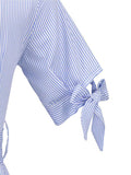 azmodo Short Sleeve Belt Waist A-Line Day Dress