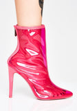 New Women PVC Ankle Boots Hot Sale Transparent Women Boots Clearheels Shoes Super High Heels Thin Heel Zip Women Boots