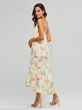 azmodo Floral Prints Sleeveless Women's Maxi Dress