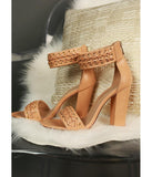 AZMODO New Arrival Summer Round Chunky Heels
