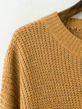 Ethnic Geometric Print Mid Length Women's Sweater