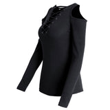Women's tops Off-shoulder long-sleeved bottoming shirt t-shirt women